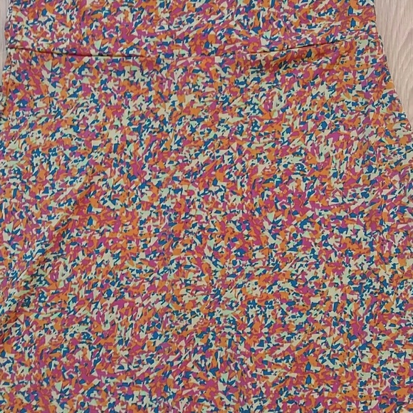 NWOT LuLaRoe multicolored Azure Shabby Chic Skirt - Picture 2 of 5